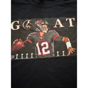 Brady Tampa Bay Buccaneers Graphic T-Shirt Black‎ Sz L